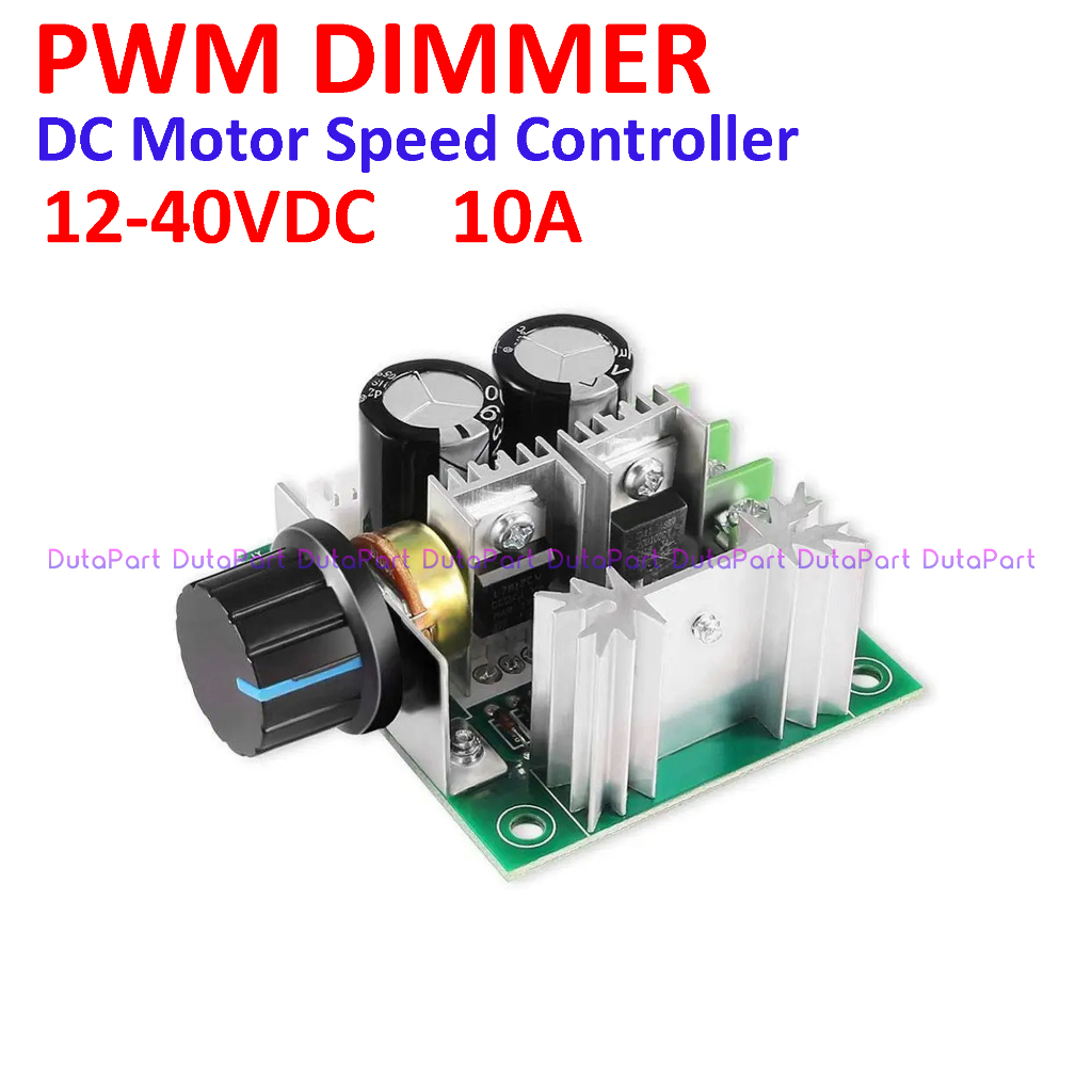 PWM DC 12-40V 10A Dimmer Motor Speed Controller 12-40VDC Lampu LED