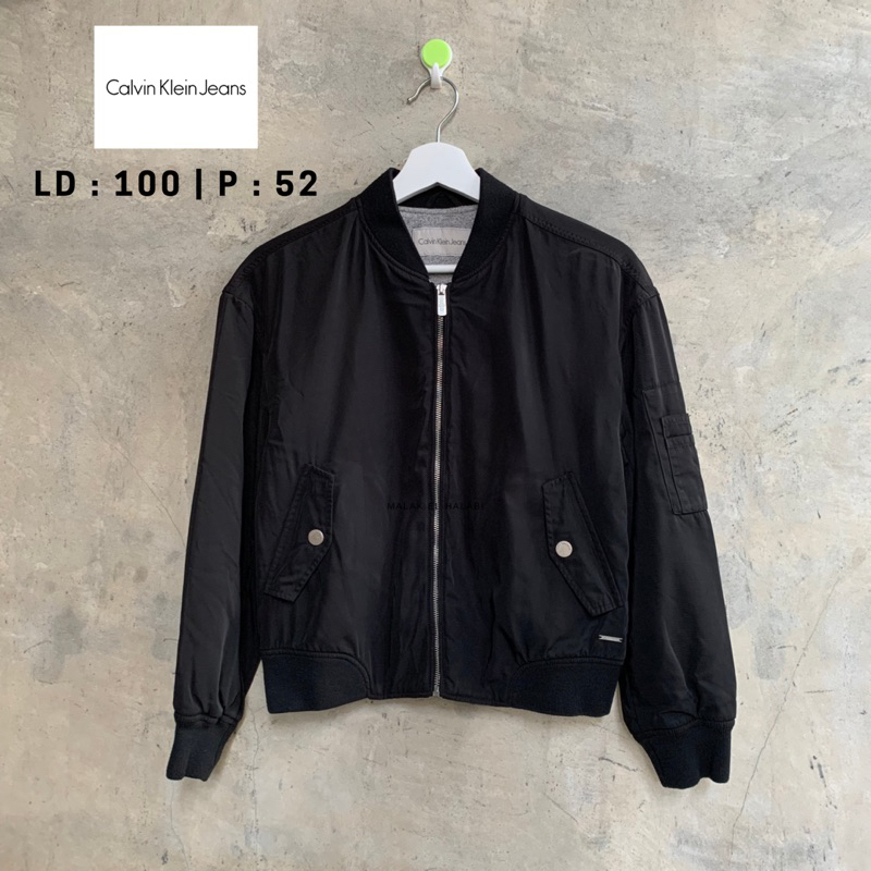 [Preloved] Calvin Klein Jeans Jaket - Hitam