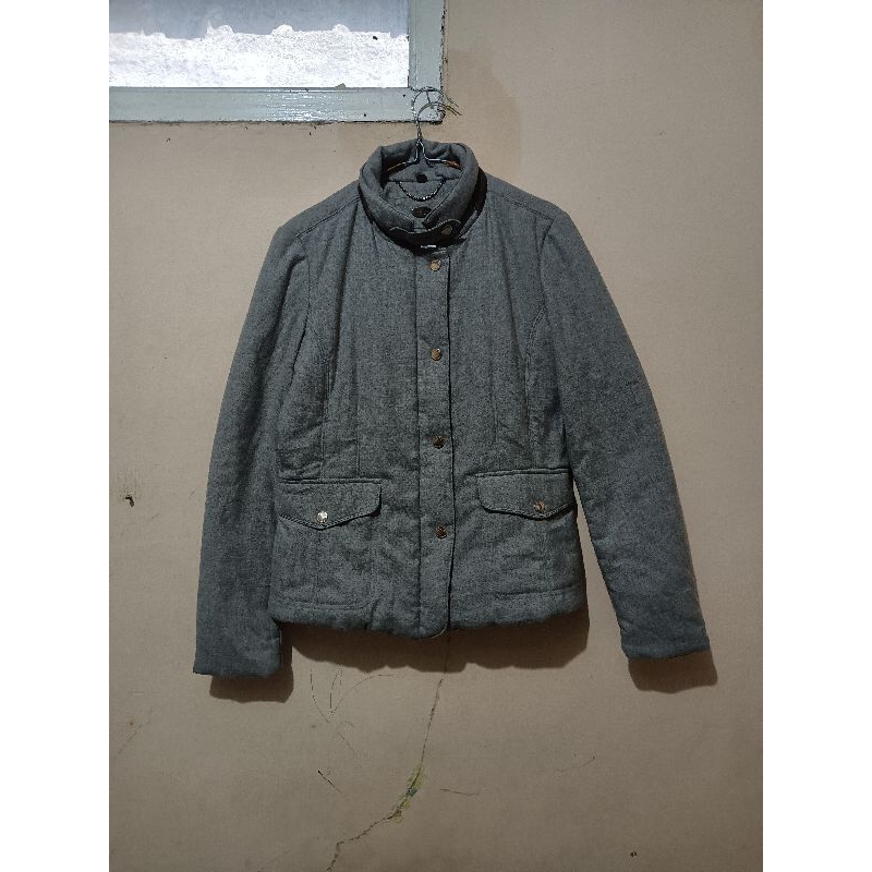 padded jacket work casual jaket wanita by massimo dutti size S