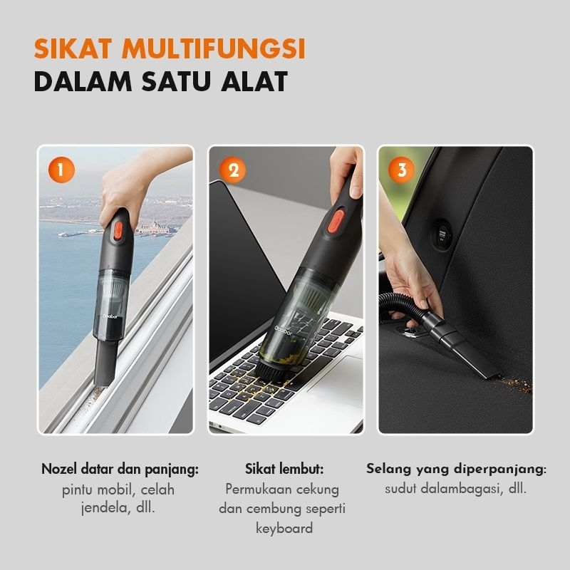 Gaboor vacuum cleaner multifungsi tanpa kabel/vacuum portable gaboor