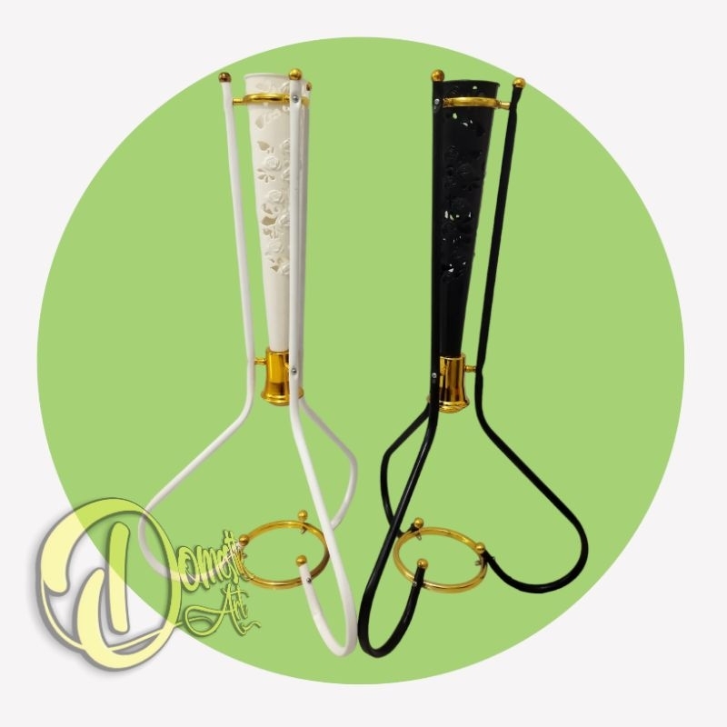 Standing Pot bunga Besi Kerucut / Pot Bunga Sudut / Vas Bunga Corong Besi / pot esthetic / vas dekor