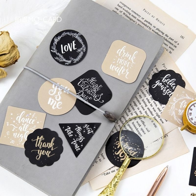 

15 Pcs Mix Random Stiker Quote Scrapbook Journal Planner