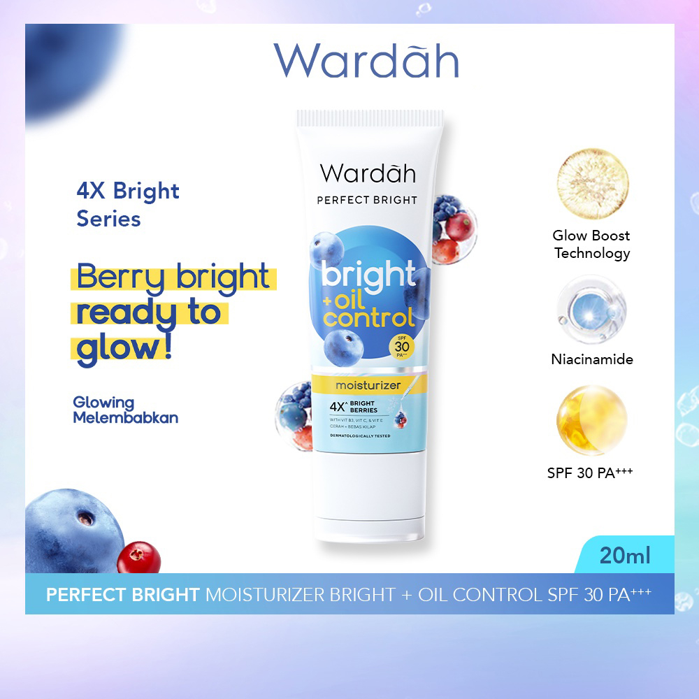 Wardah Perfect Bright Moisturizer Bright + Oil Control SPF 30 PA +++ - 20ml