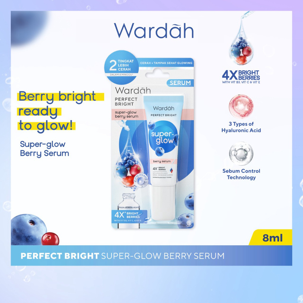 Wardah Perfect Bright Super Glow Berry Serum - 8ml