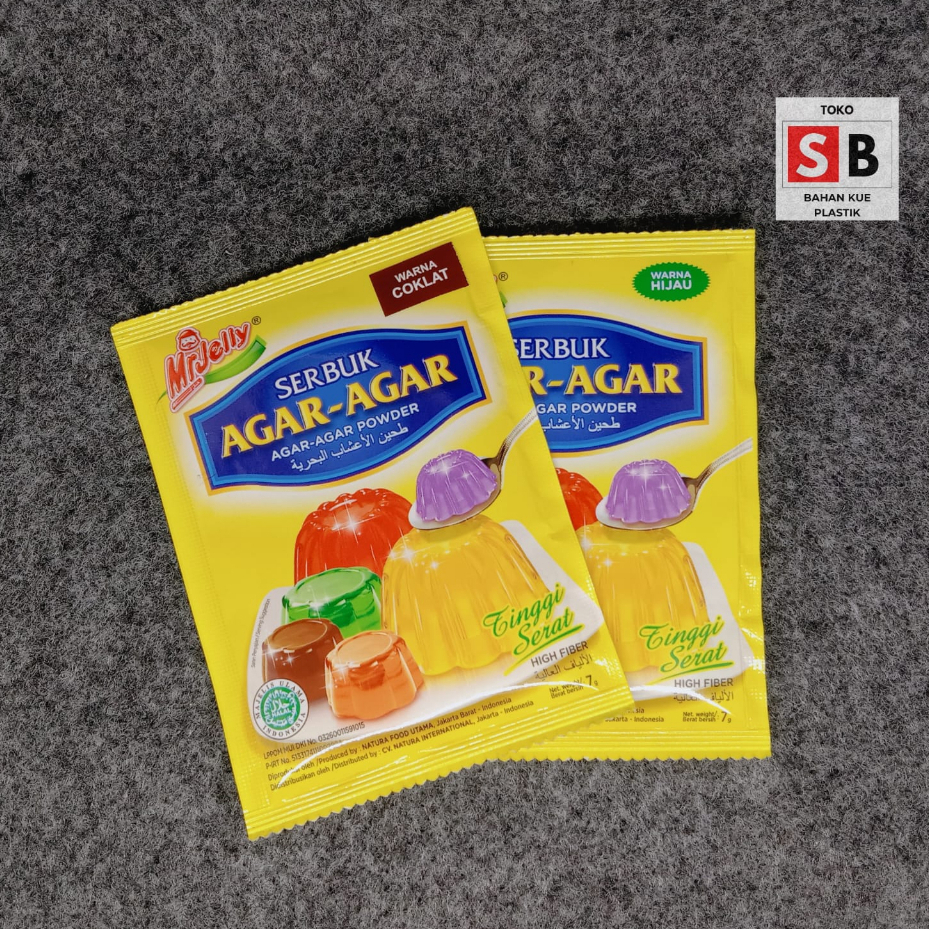 

MR JELLY SERBUK AGAR-AGAR POWDER 1 BOX 12 PCS 7GR