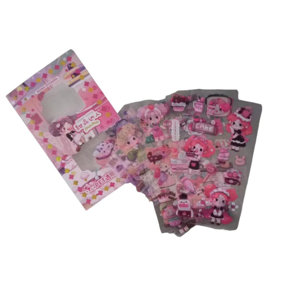

STIKER LUCU MEREK MOMO / STIKER MOMO KARTUN AESTHETIC WATERPROOF ISI 8 PCS/ STIKER KARTUN LUCU ANTI AIR DEKORASI HANDBOOK LUCU