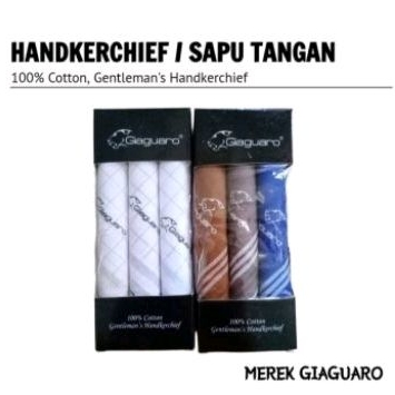 Jual [[ 3pcs ]] Sapu Tangan Katun Pria Wanita Gelap Terang