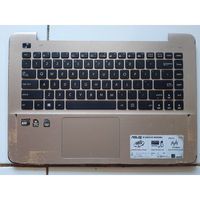 palmrest keyboard asus x455d