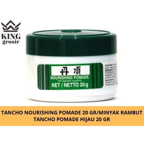 Tancho Nourishing Pomade 20 gr/Minyak Rambut Tancho Pomade Hijau 20 gr