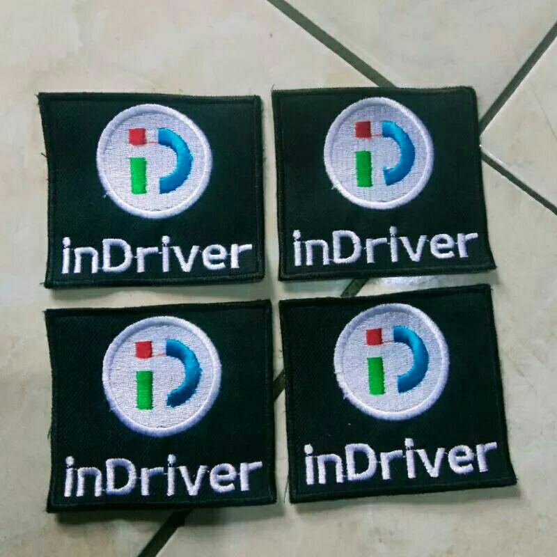 Emblem InDriver Kotak Kecil Bordir komputer