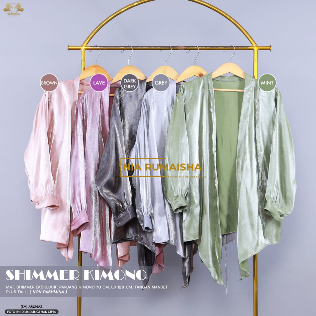 Shimer Kimono Tunik Atasan Wanita Original Produk By Orinaura