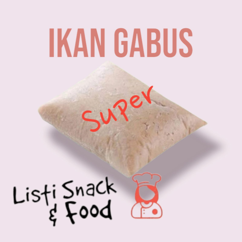 Ikan Gabus Giling Super / Daging Gabusi Giling Tanpa Tulang / Gabus Giling Segar - 1 KG