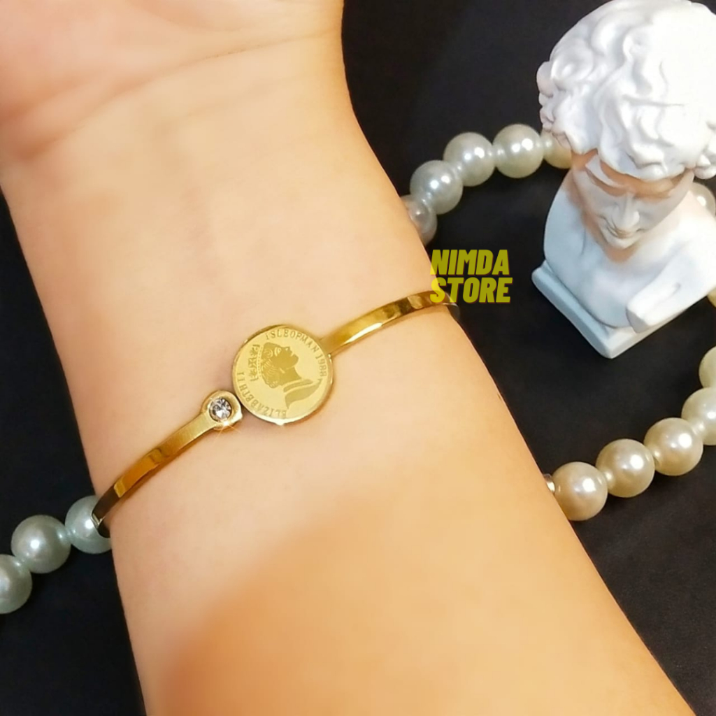 Gelang Wanita Bangkok Coin Titanium Premium