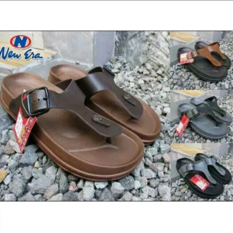 Sandal Jepit Pria Casual NEW ERA MB71253 - 100% Original