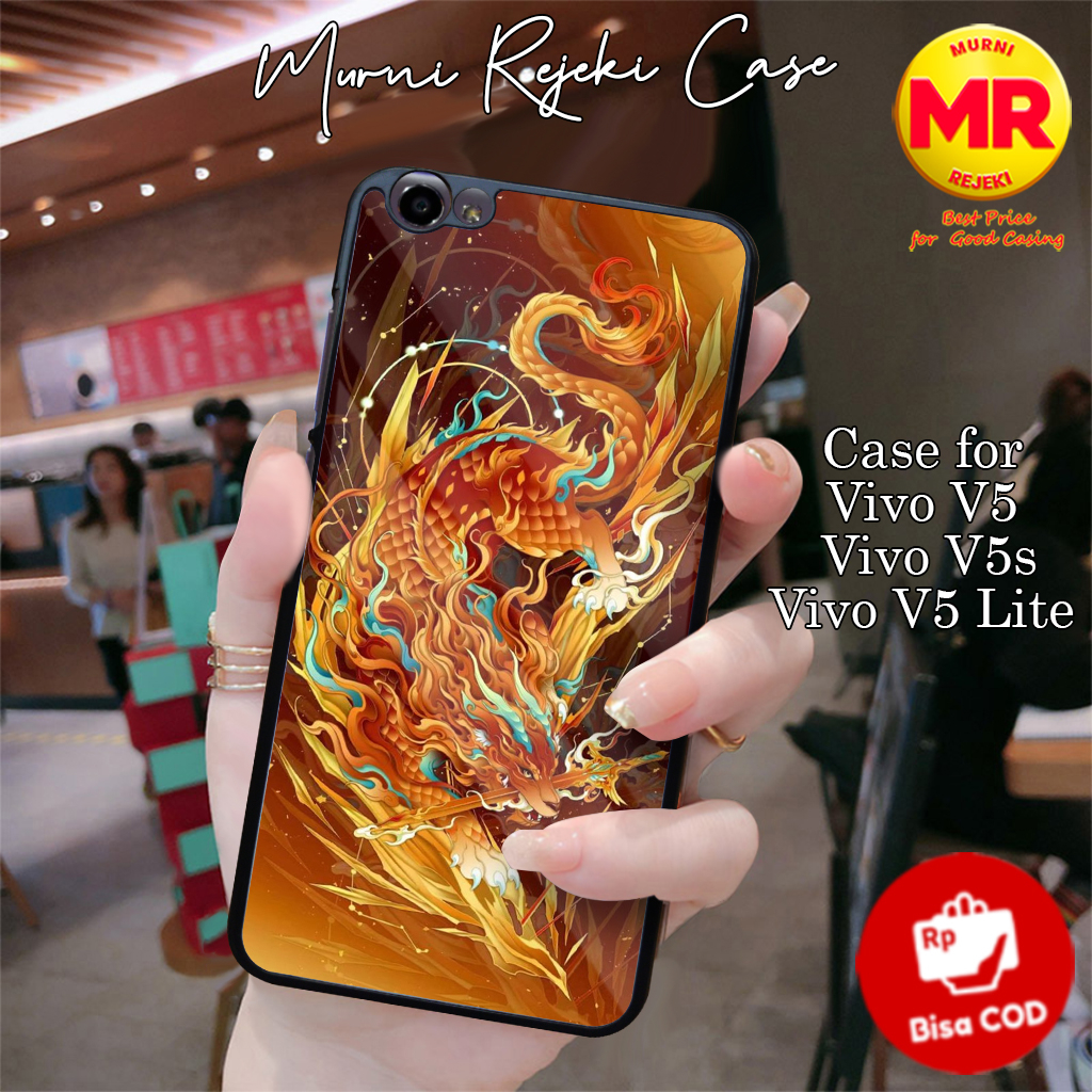 Casing Hp Vivo V5 V5s V5 Lite Case Vivo V5 Lite Motif DRAGON Case Keren Casing Vivo Case Anime Softc