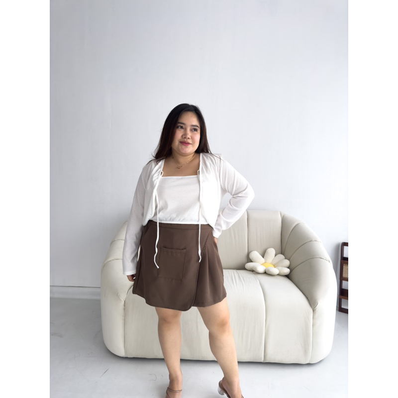 [ LittleBigCloth ] Lenka Skort // Bigsize Skort Wanita