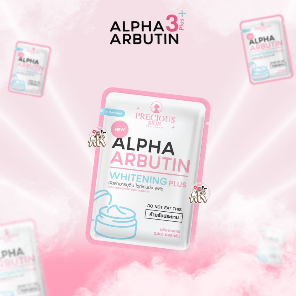 ALPHA ARBUTIN PRECIOUS SKIN THAILAND WHITENING 3 PLUS POWDER PEMUTIH BADAN