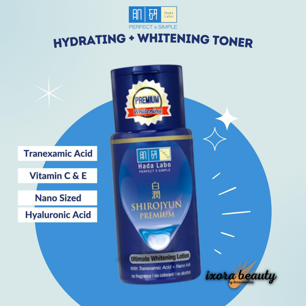 Hada Labo Shirojyun Premium Ultimate Whitening Lotion toner wajah 100 ml