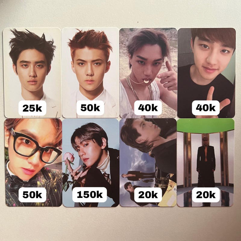 [ BOOKED ] PHOTOCARD PC EXO OFFICIALL DO KYUNGSOO SEHUN KAI BAEKHYUN OVERDOSE DMUMT EXODUS CBX HEY M