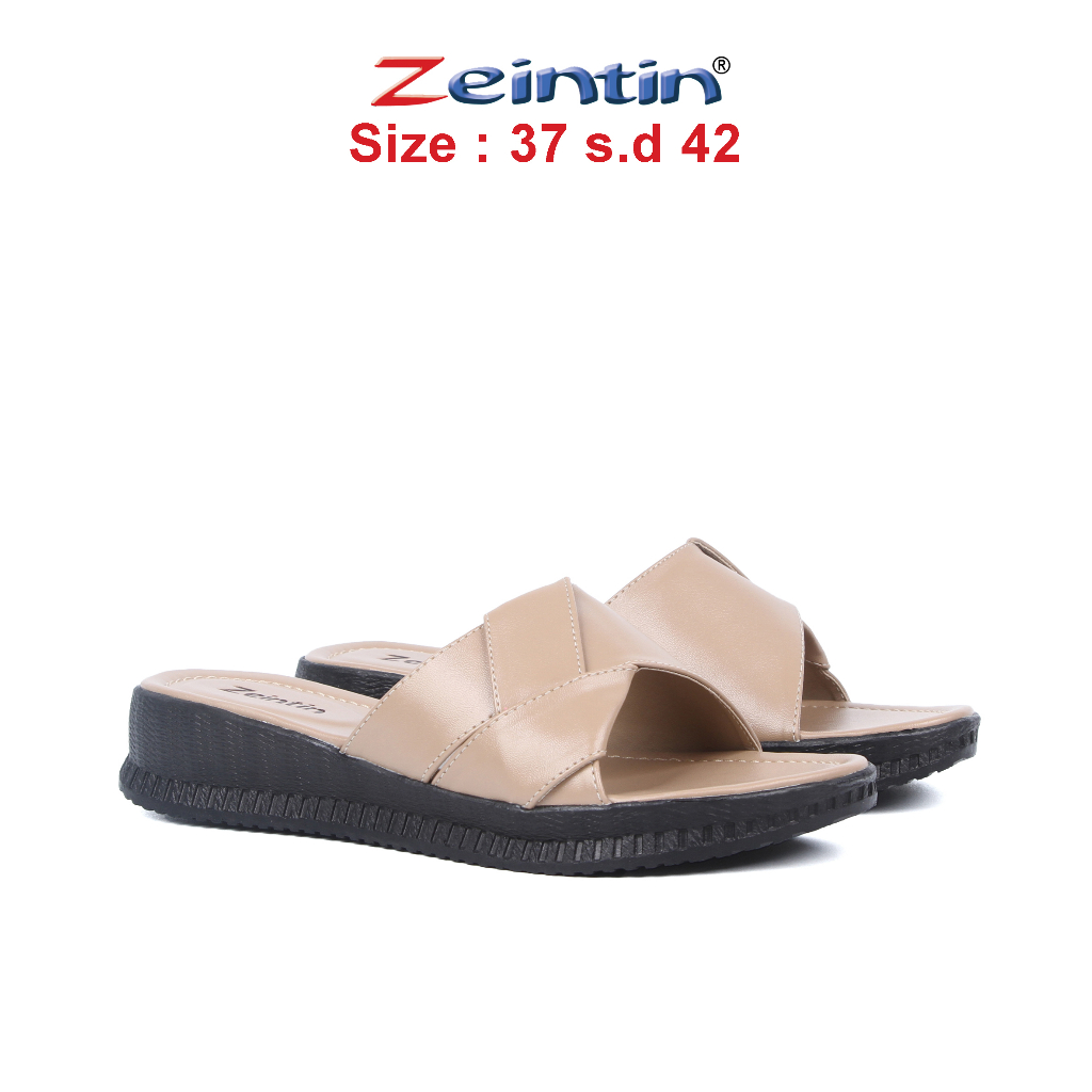 Zeintin - Sandal Wanita Wedge Wanita Sendal Cewek Kekinian Bahan Sintetis Original Zeintin HP