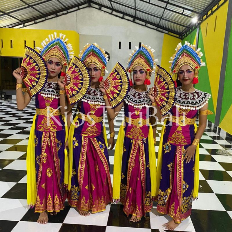 Kostum Janger Kreasi by KiosTariBali / Jangger Tari Bali / Aksesoris Tari Jangger / Janger Bali / Ki