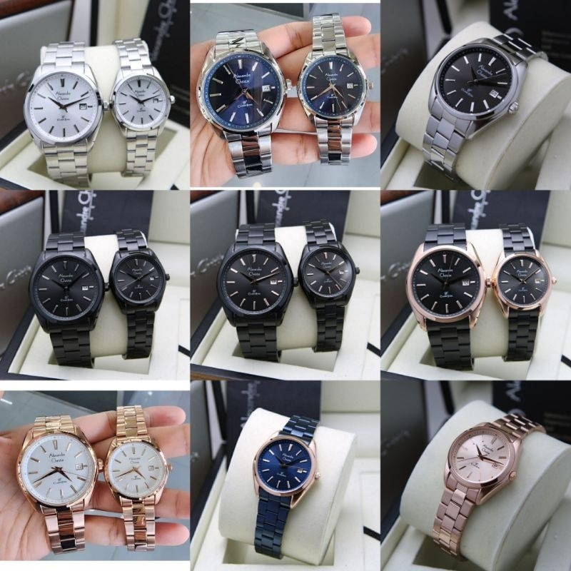 Jam tangan couple Alexandre Christie Ac 8656 - Ac8656 Original