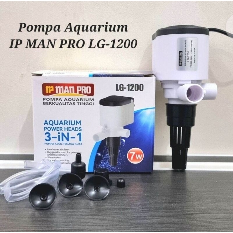 NEW - POMPA CELUP 7 WATT /POMPA AQUARIUM LOW WATT / AQUARIUM POWER HEADS 3 IN1 IP-1200 / YUKARI