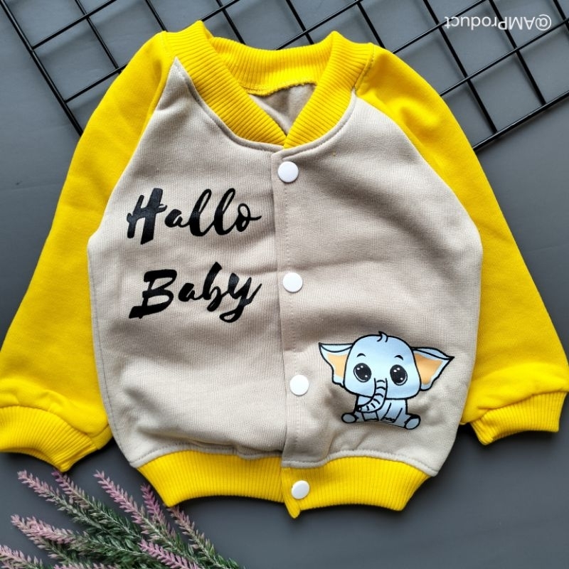 jacket baseball mantel bisbol bayi lucu 2-36 bulan