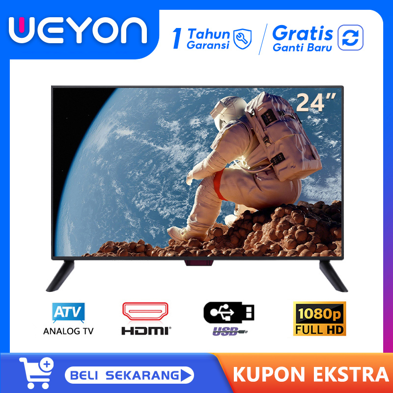 Weyon TV Digital 24 Inch TV LED DVB T2 FHD Tahun Garansi