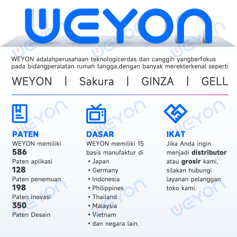 Weyon 22 Inch Digital TV LED Analog Televisi LED 1080P FHD-USB-HDMI-AV