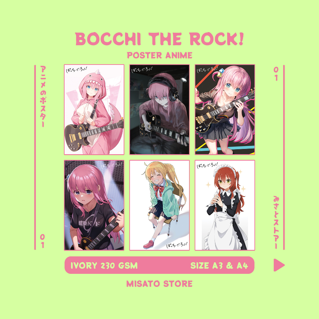 Poster Anime A4 & A3 : Bocchi The Rock