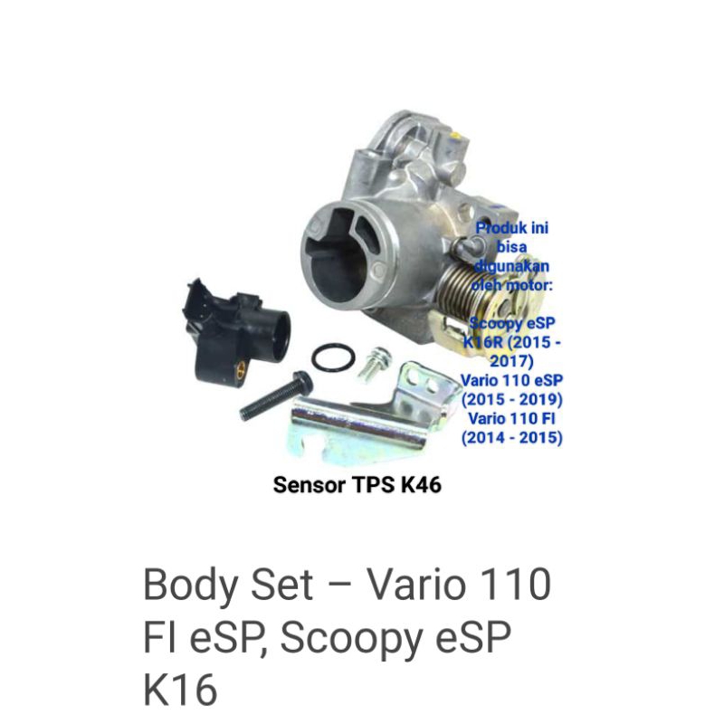 Sensor TPS K46 Vario 110 esp,Scoopy esp k16