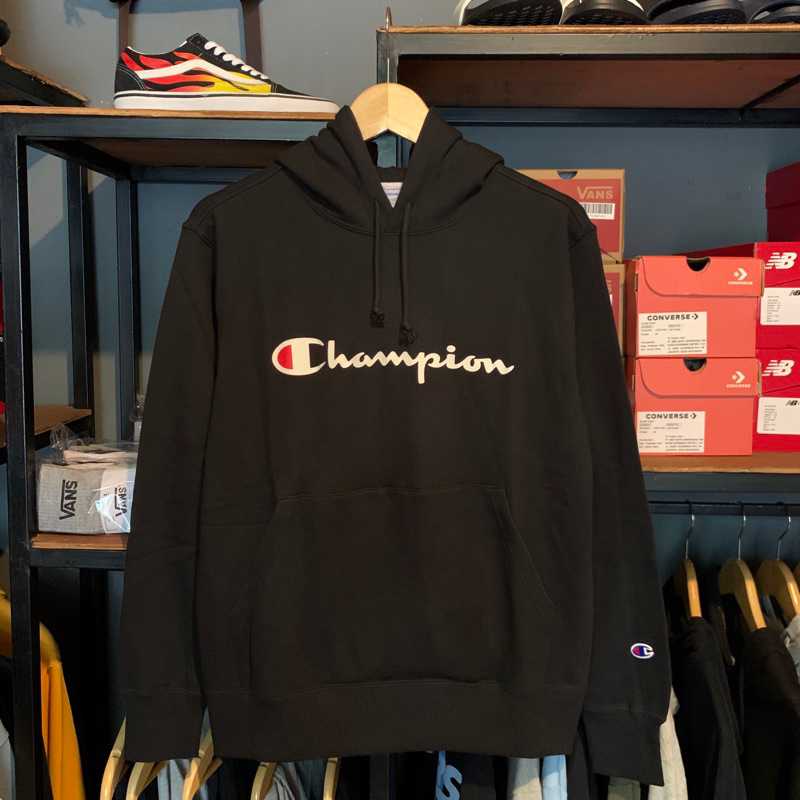 HOODIE CHAMPION BIGSCRIPT ORIGINAL BNWT RESMI ( JAPAN )