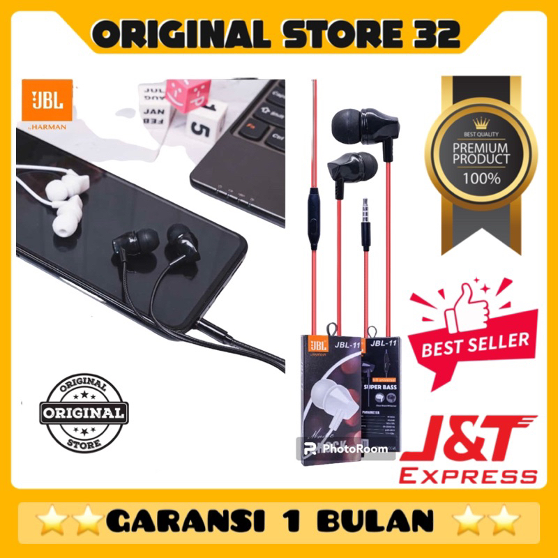 HF/HEADSET / EARPHONE JBL -11 PREMIUM SUPER BASSS