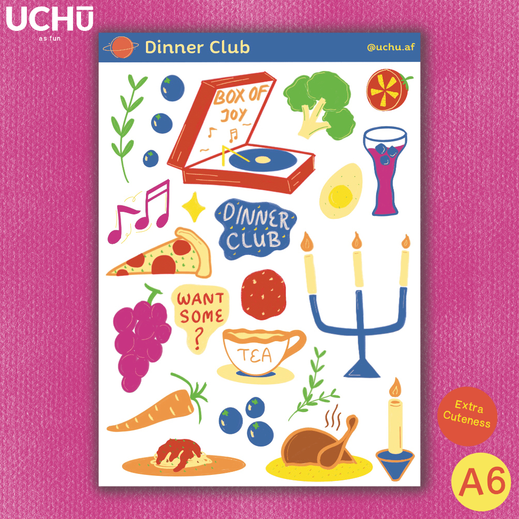 

Sticker A6 Dinner Club UCHU