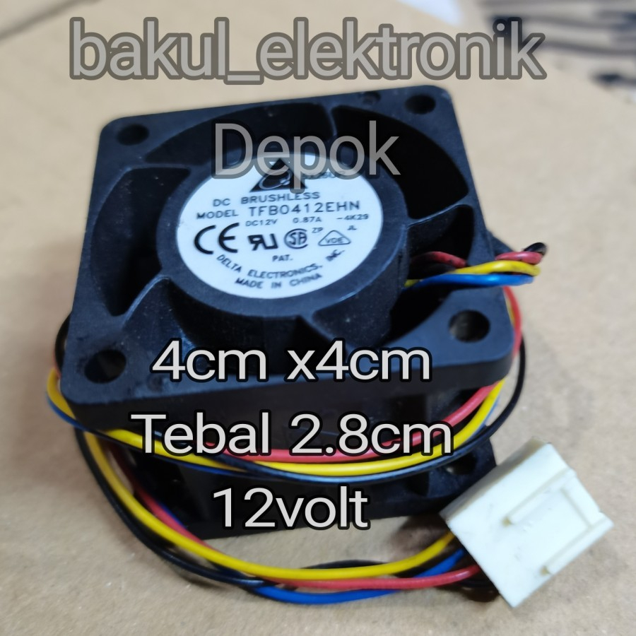 FAN DELTA 4CM. 12V O.81A