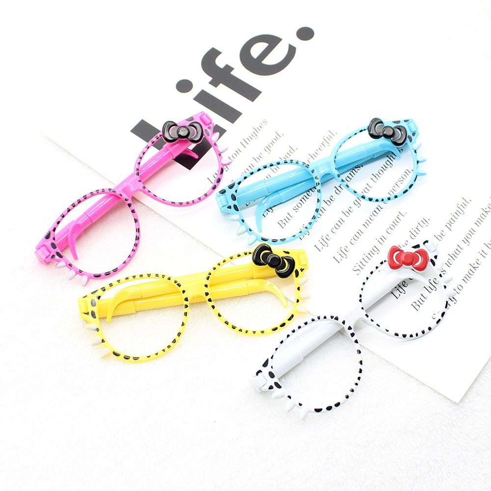 

ozozshop - Pena Kacamata Hello Kitty 2 in 1 #ST043 / 2 Pulpen Kiri Kanan Tangkai Kacamata Anak Kitty / Bolpen Alat Tulis Anak