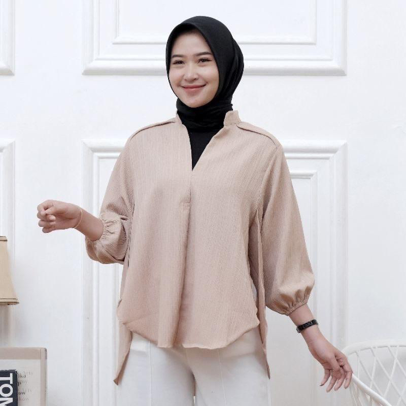 Kemeja Blouse Wanita Oversize - Livia Blouse Lady Crush - Outer Wanita Korean Style