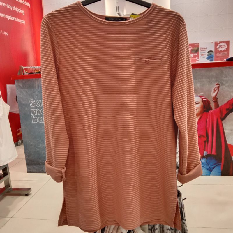 KAOS LENGAN PANJANG POLOS CONNEXION BY MATAHARI DEPT STORE