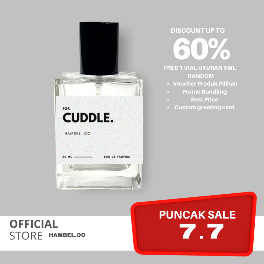 Hambel parfum-For Cuddle (Cute dan bandel) | Fruity &amp; fresh | Parfum Unisex