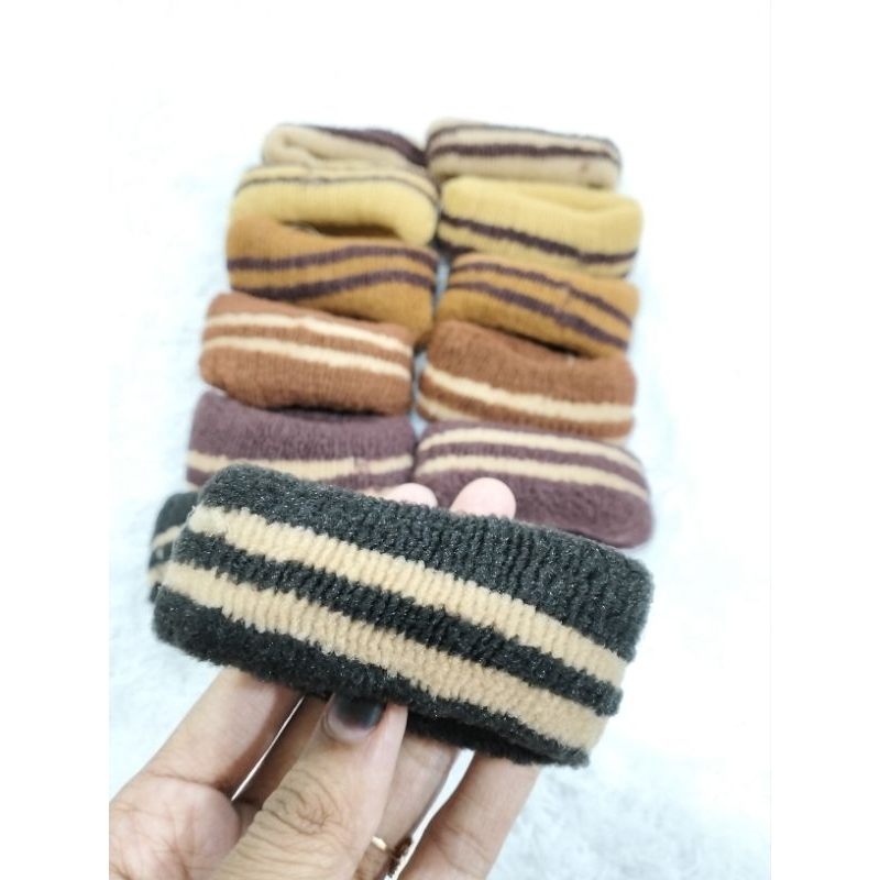 IKAT RAMBUT BESAR SALUR WARNA COKLAT MURAH