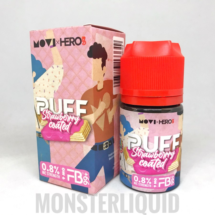 PUFF WAFER STRAWBERRY COATED BY MOVI 3MG 6MG 9MG 60ML FB