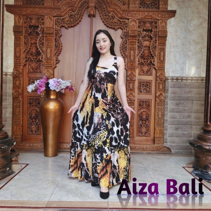 Dress Overall Anggun Pita Tali Belakang Backless Pantai aksen Pita By Aiza Bali