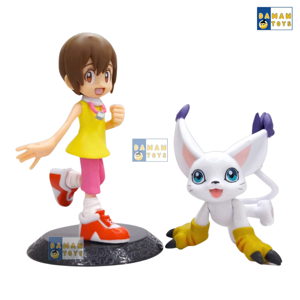 Anime Figure Digital Digimon Adventure set 8 pcs Taichi Yamato Sora Gabumon Agumon