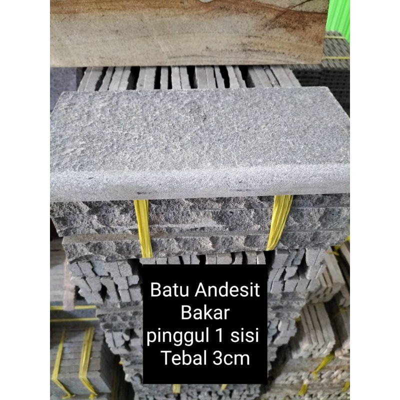 Batu Andesit  pinggul/Batu tepian kolam/Tebal 3cm