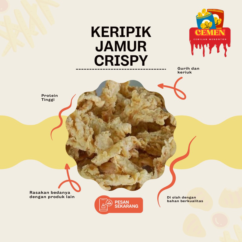 

Jamur Crispy Dengan Varian Rasa Original