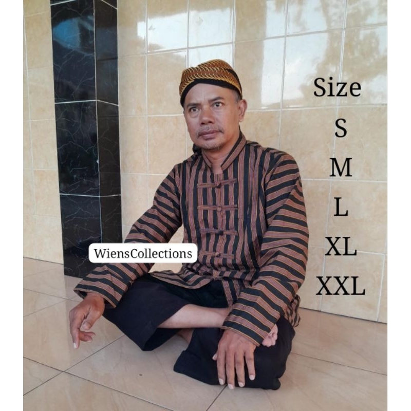 Baju Surjan lurik Shanghai Cina/Koko Sanghai Cina