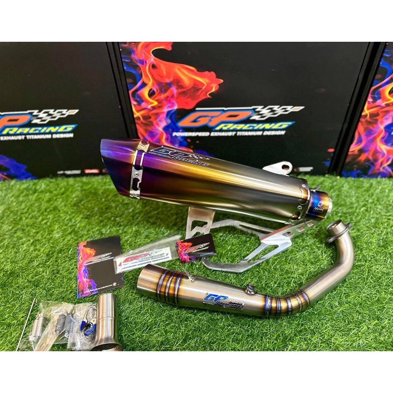 Knalpot Yamaha Xmax Gp Racing Titanium ORIGINAL