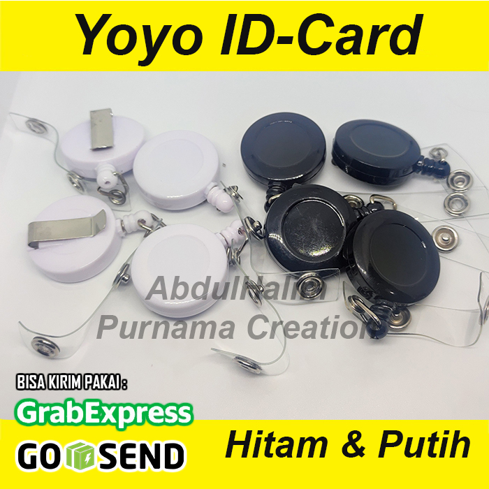 Yoyo IDCard ID Card Polos Hitam &amp; Putih