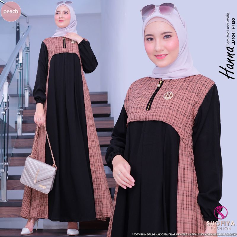 HANNA GAMIS WANITA TERBARU BY SHOFIYA SFS